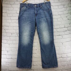 Rock & Republic Henlee Jeans Mens Sz 38X30 Back Flap Pockets Boot Cut